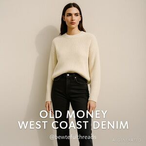 Denim Forum The Yoko High Rise Slim Jeans Black 26L (Size 29)